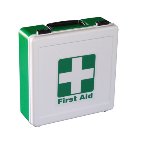 First Aid Box - Plastic Green/ White Suitcase – Office